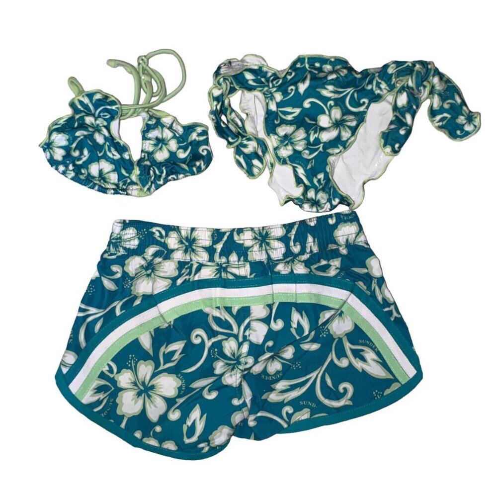Sundek Girl Bikini Set and matching swim shorts NWOT
